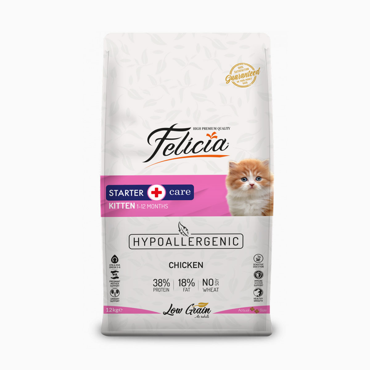 Felicia-Az-Tahıllı-12-Kg-Yavru-Tavuklu-HypoAllergenic-Kedi-Maması