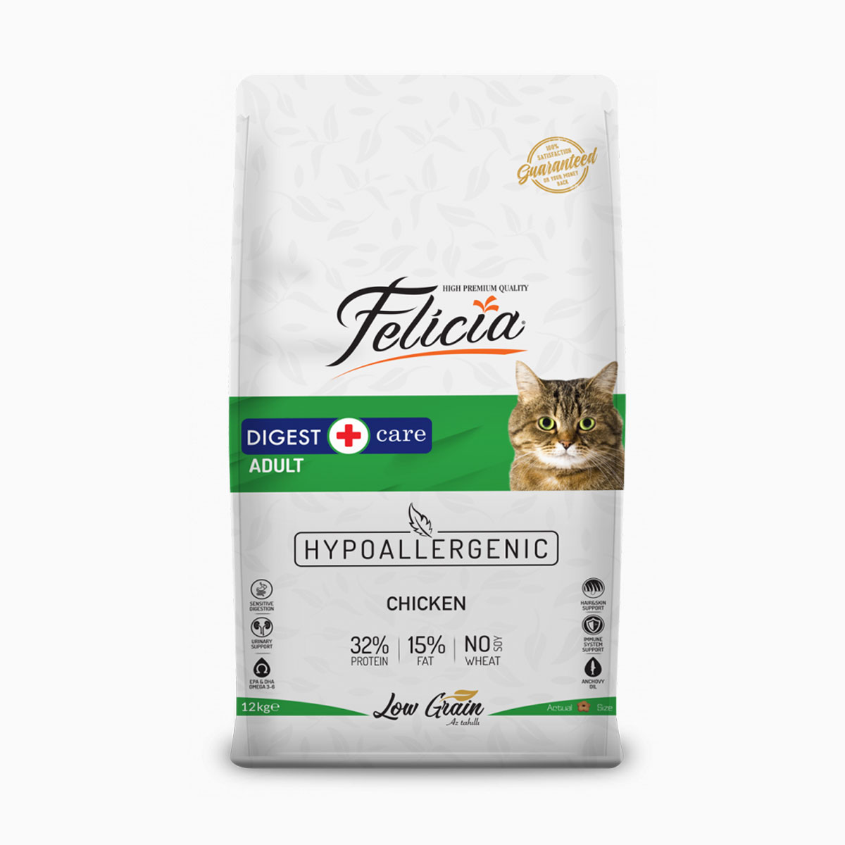 Felicia-Az-Tahıllı-12-Kg-Yetişkin-Tavuklu-HypoAllergenic-Kedi-Maması