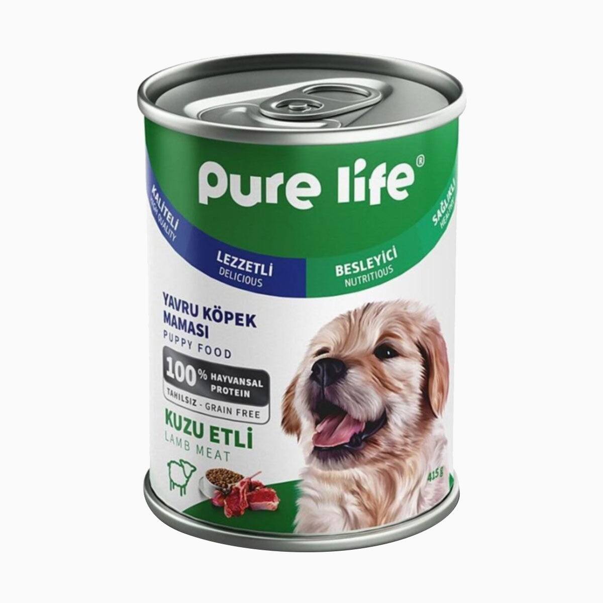 PURE-LİFE-KUZU-ETLİ-YAVRU-KONSERVE-KÖPEK-MAMASI-415-GR