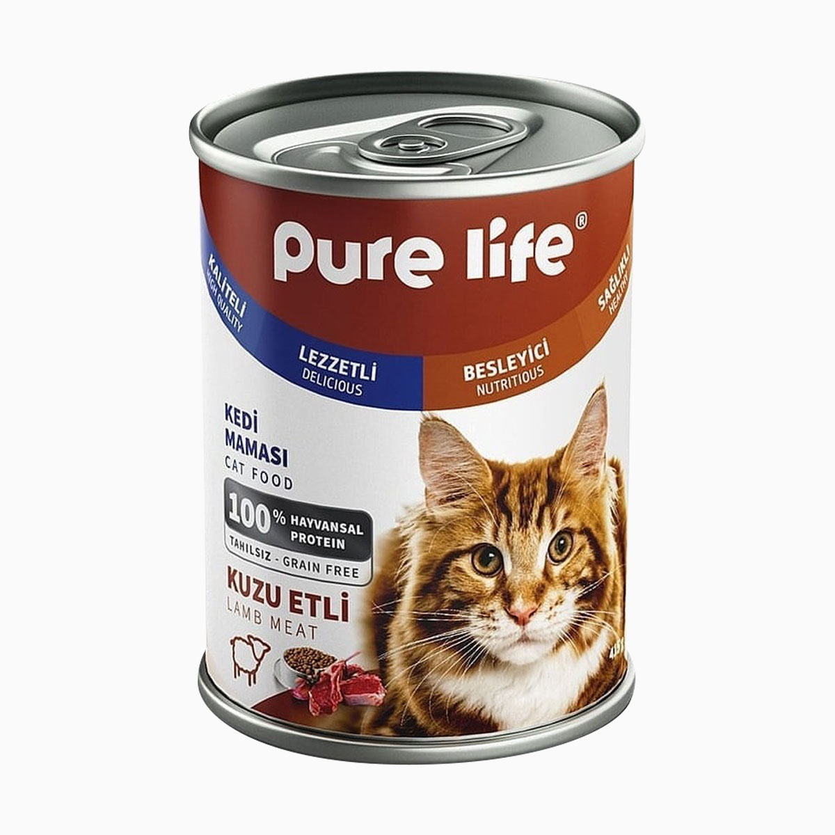 PURE-LİFE-KUZU-ETLİ-YETİŞKİN-KONSERVE-KEDİ-MAMASI-415-GR
