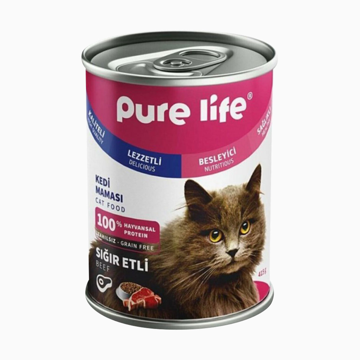PURE-LİFE-SIĞIR-ETLİ-YETİŞKİN-KONSERVE-KEDİ-MAMASI-415-GR