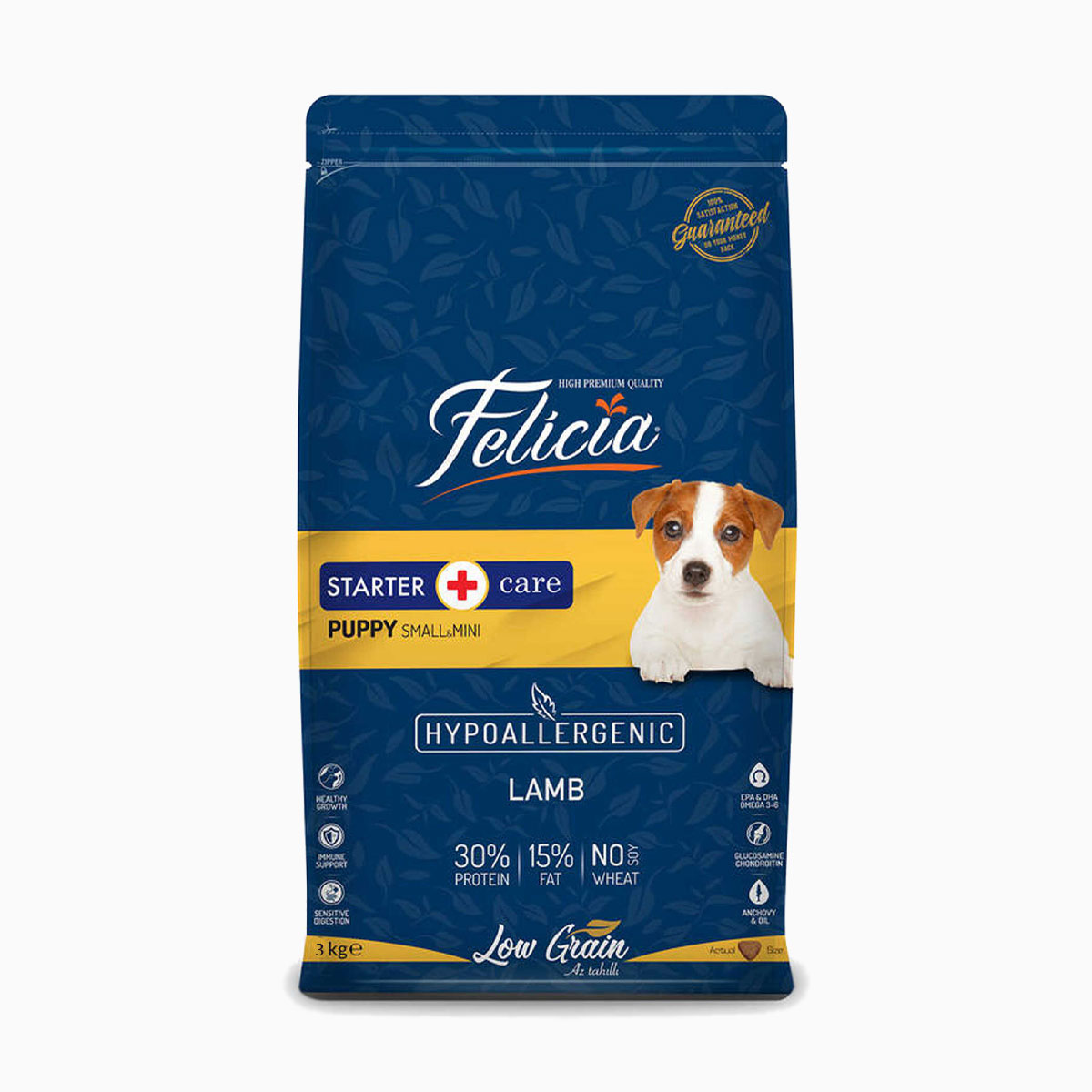 Felicia-Puppy-Düşük-Tahıllı-Küçük-Irk-Kuzu-Etli-Yavru-Köpek-Maması-3-Kg